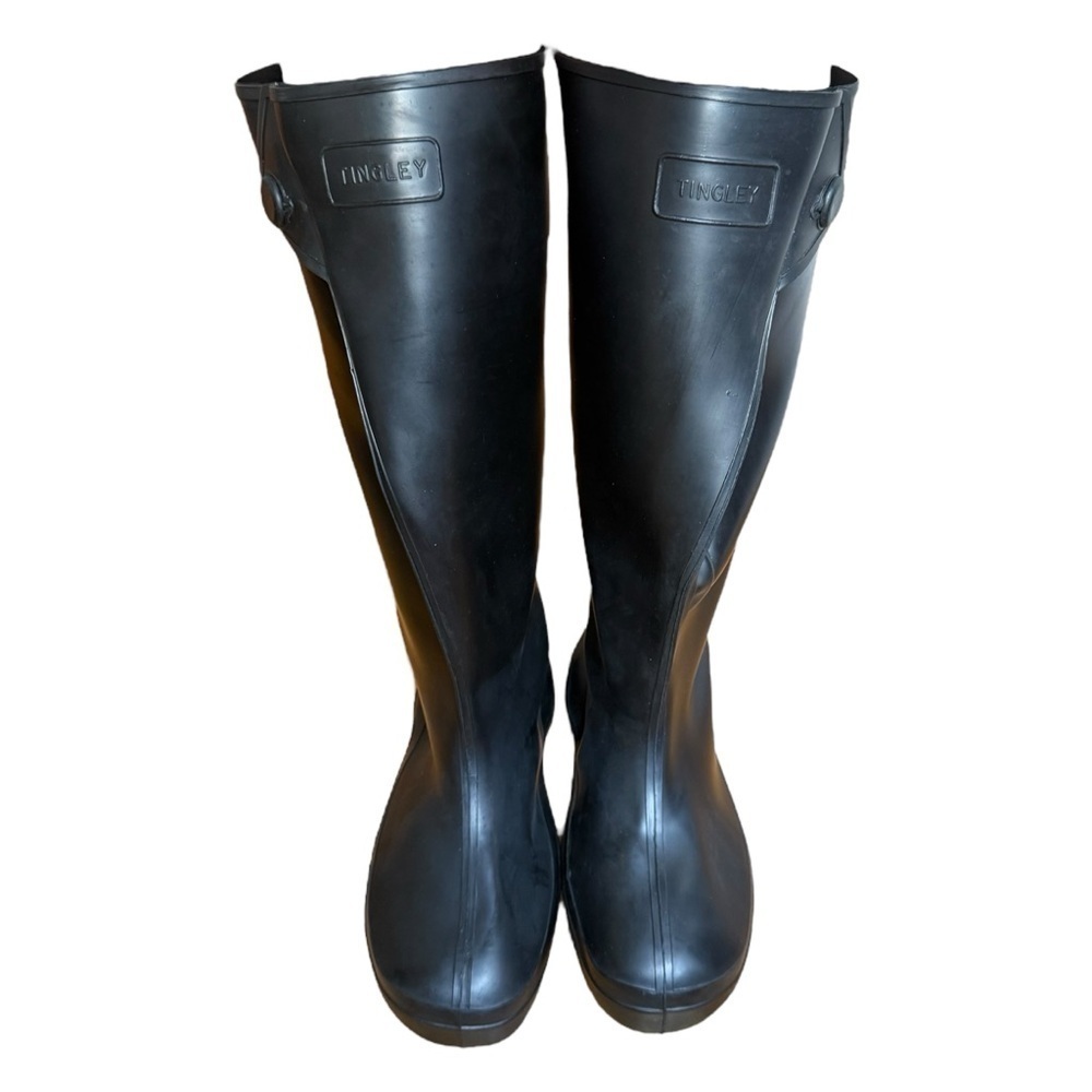 Tingley 1500 Heavy Duty Rubber Knee High Overboot Black Size Small Work Boots